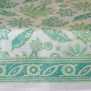 Fine Indian Hand Block Printed Cotton Table Cloth at Pigott's Store