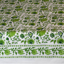 Load image into Gallery viewer, Fine Indian Hand Block Printed Cotton Table Cloth at Pigott&#39;s Store