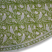 Load image into Gallery viewer, Hand block printed tablecloth Round at Pigott&#39;s Store