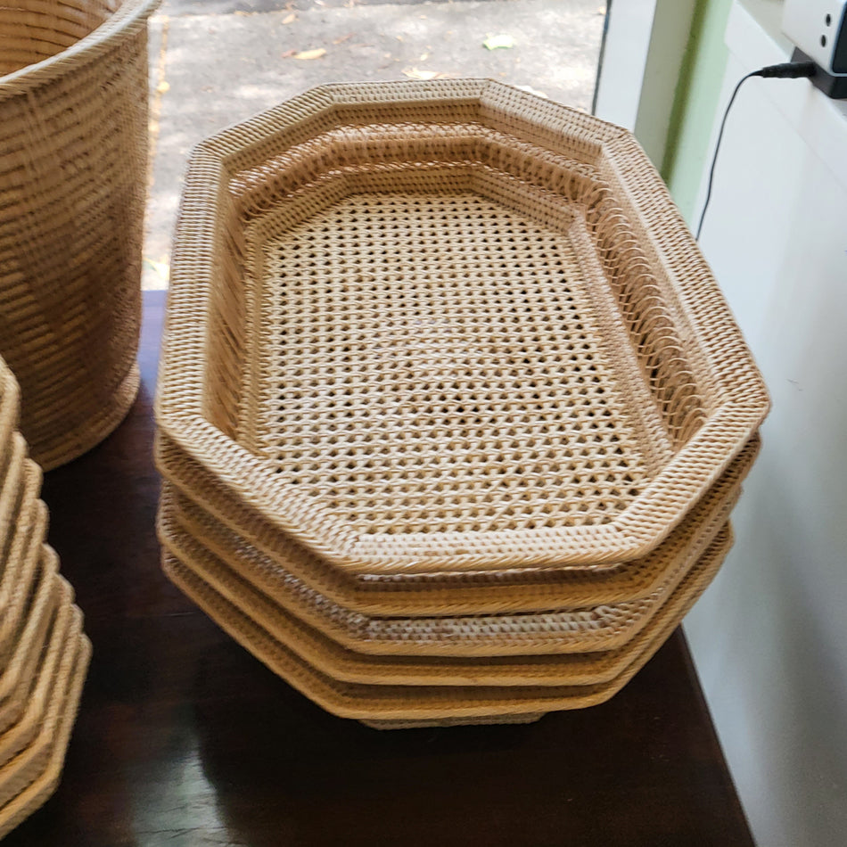 Rectangle Spiral Weave Tray at Pigott's Store